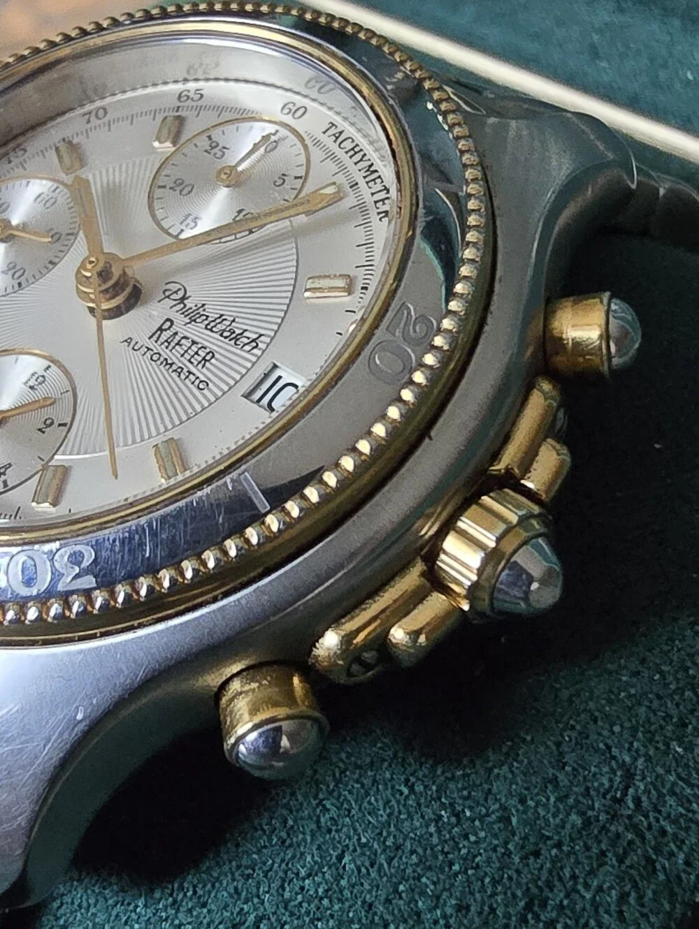 Philip Watch Rafter Automatic Two-Tone Chronograph Watch - Gold & Silver